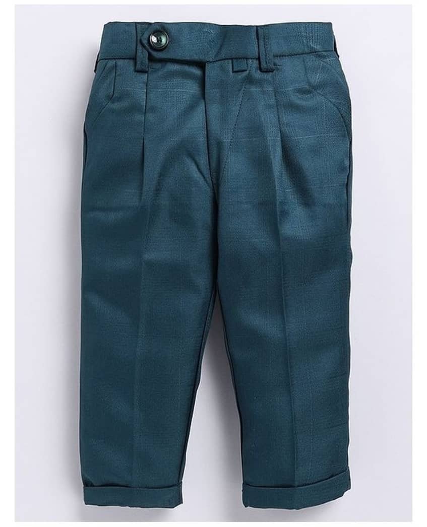 Baby Boys Cotton Blend Waistcoat ( Pack of 1 , Sea Green ) - Image 4