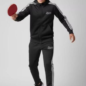 4 Style Pack of 1 Boys Fleece Tracksuit ( Black )