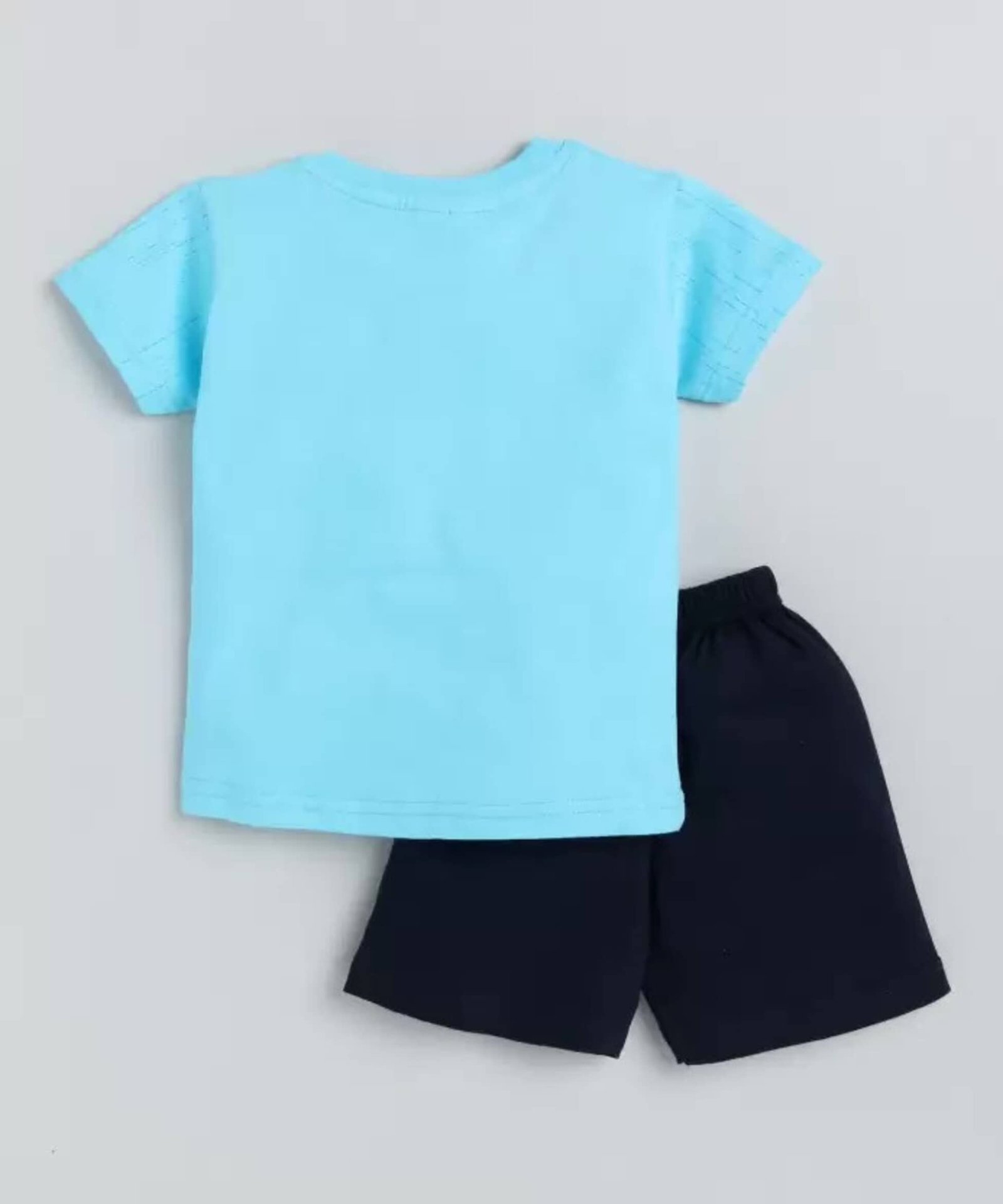 Pack of 3 Baby Boys Cotton Blend T-Shirt & Shorts Set ( Multicolor ) - Image 2