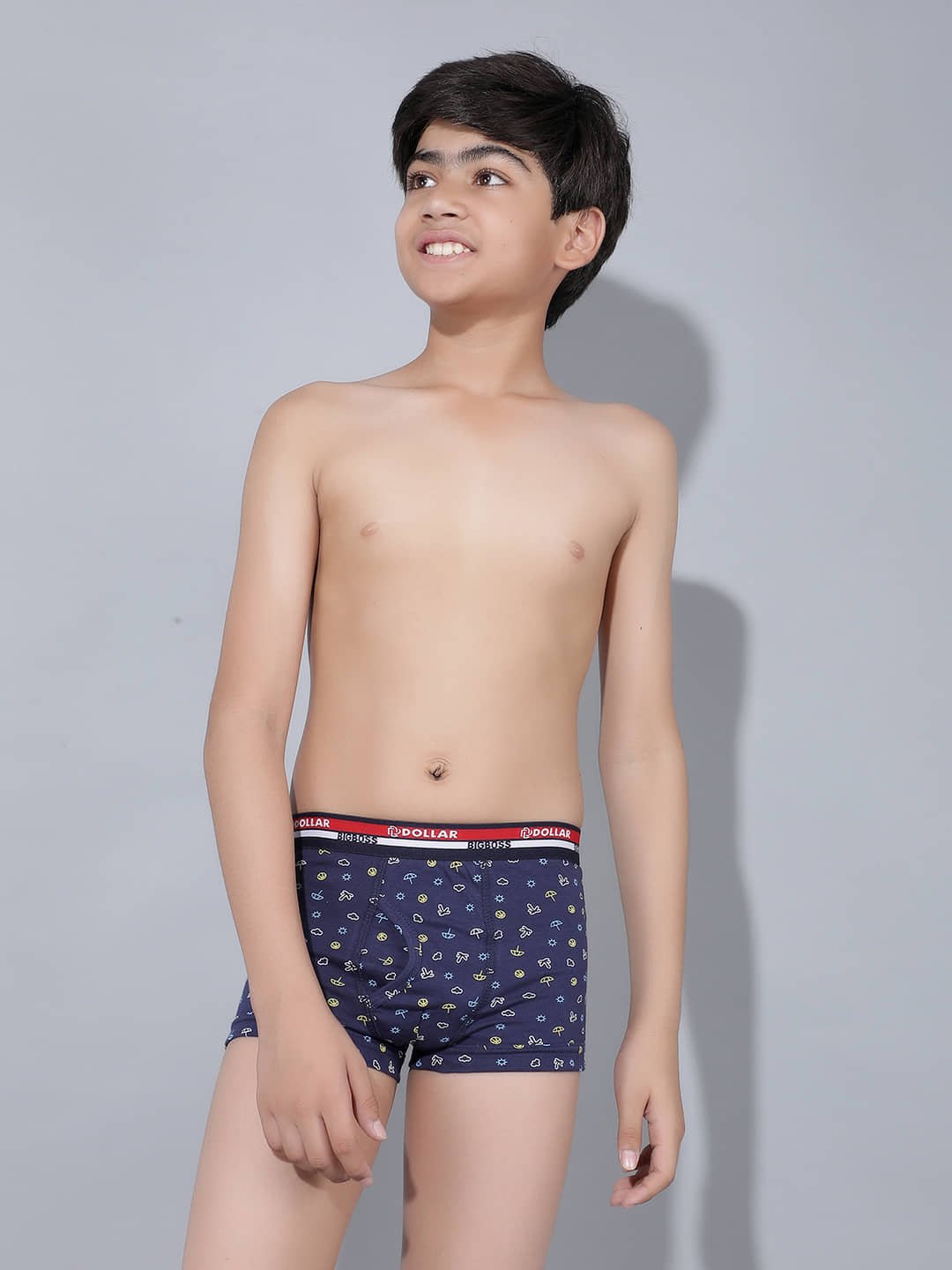 Dollar Bigboss Pack of 3 Boys Cotton Blend Trunks ( Multi Color ) - Image 5