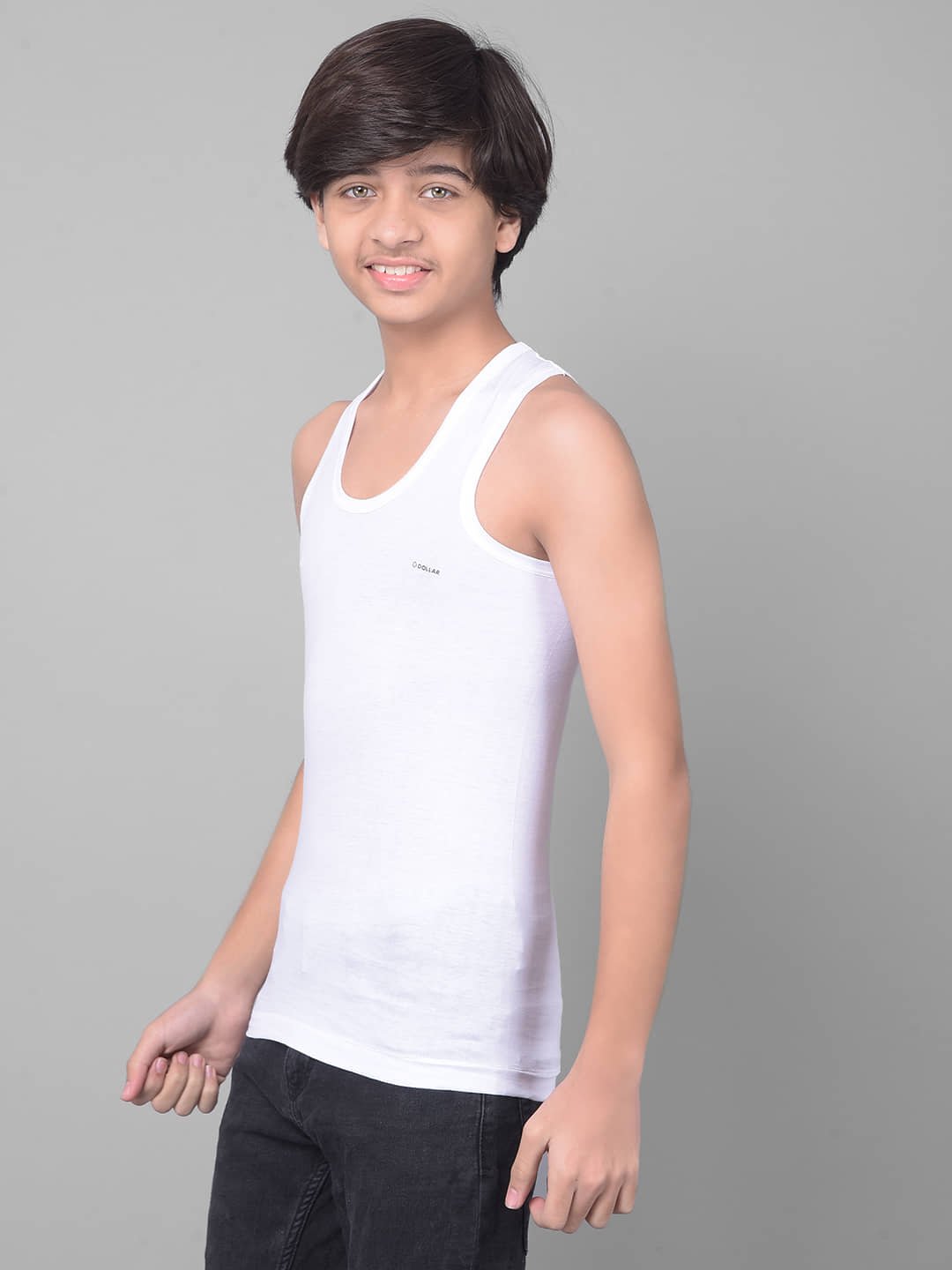 Dollar Bigboss Pack of 5 Boys Cotton Blend ( White ) - Image 2