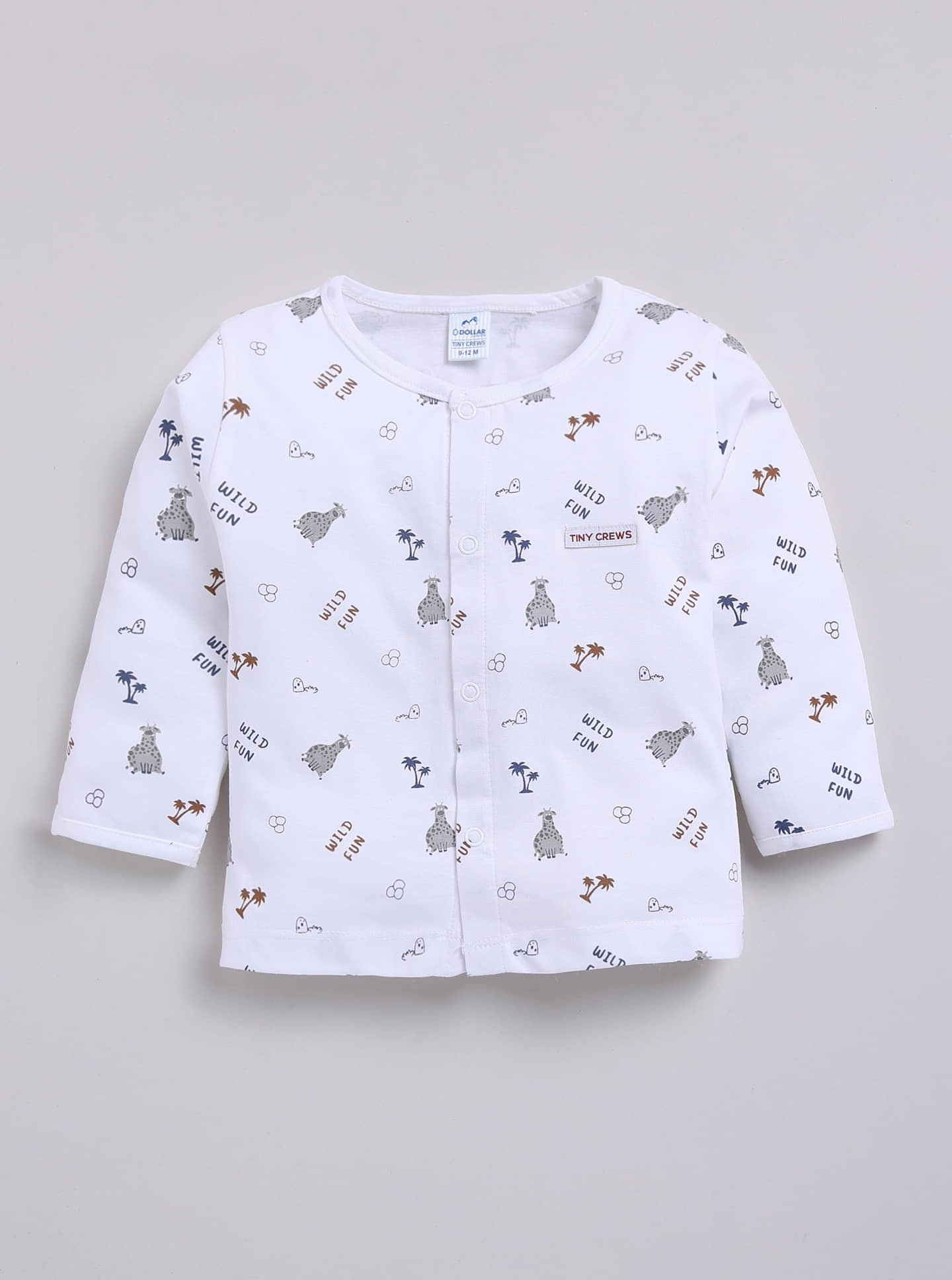 Dollar Pack of 1 Baby Boys Cotton Blend Shirt & Pants Set ( White ) - Image 4