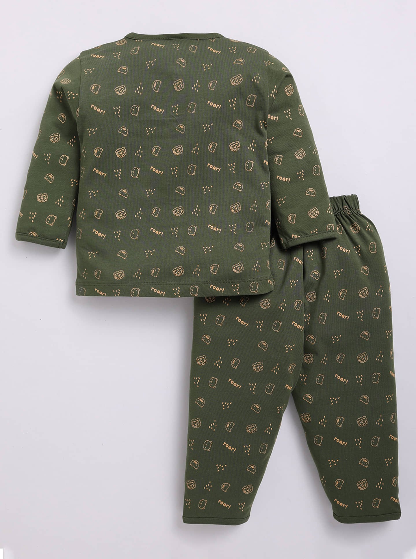 Dollar Pack of 1 Baby Boys Cotton Blend T-Shirt & Pants Set ( Green ) - Image 3