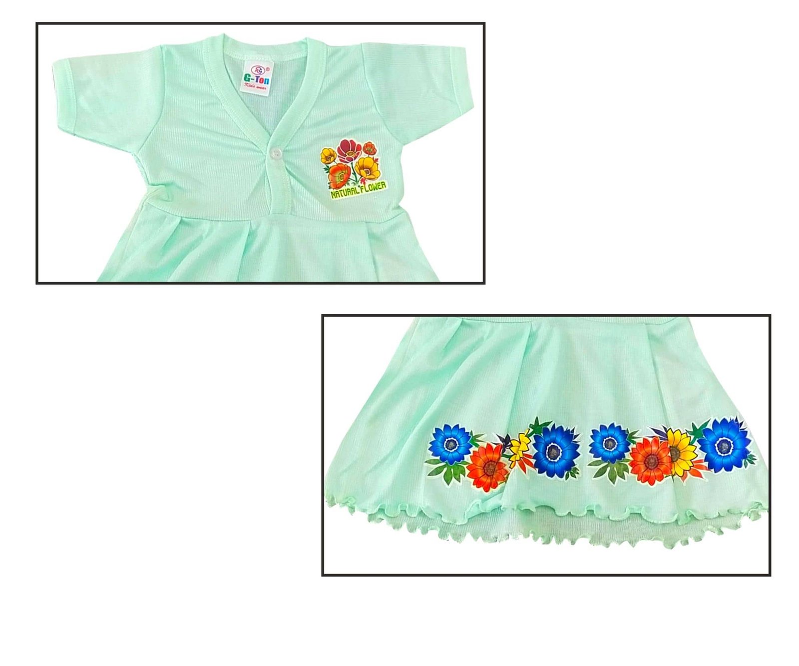 Drako Cotton Blend Frock For Baby Girls ( Pack of 5 , Multicolor ) - Image 3