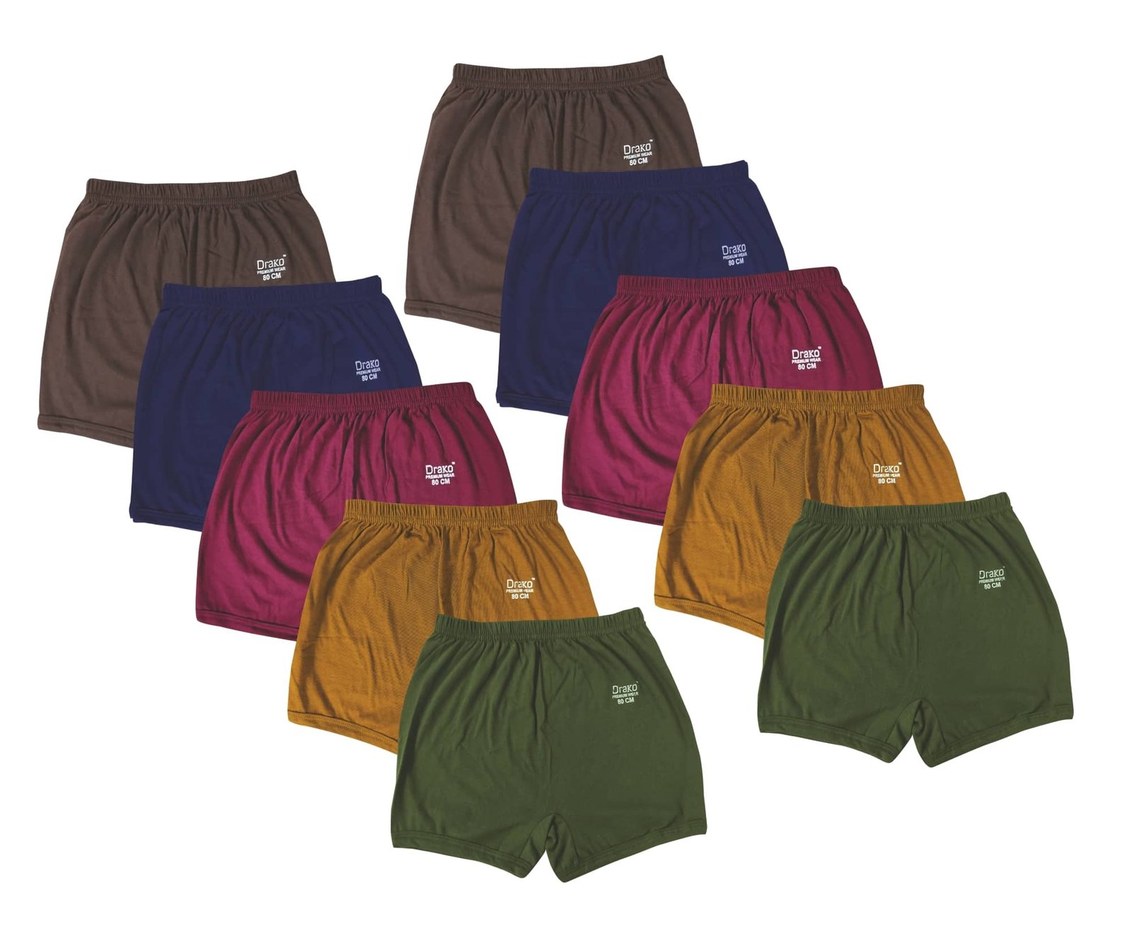 Drako Pack of 10 Boys Cotton Trunks ( Multicolor )