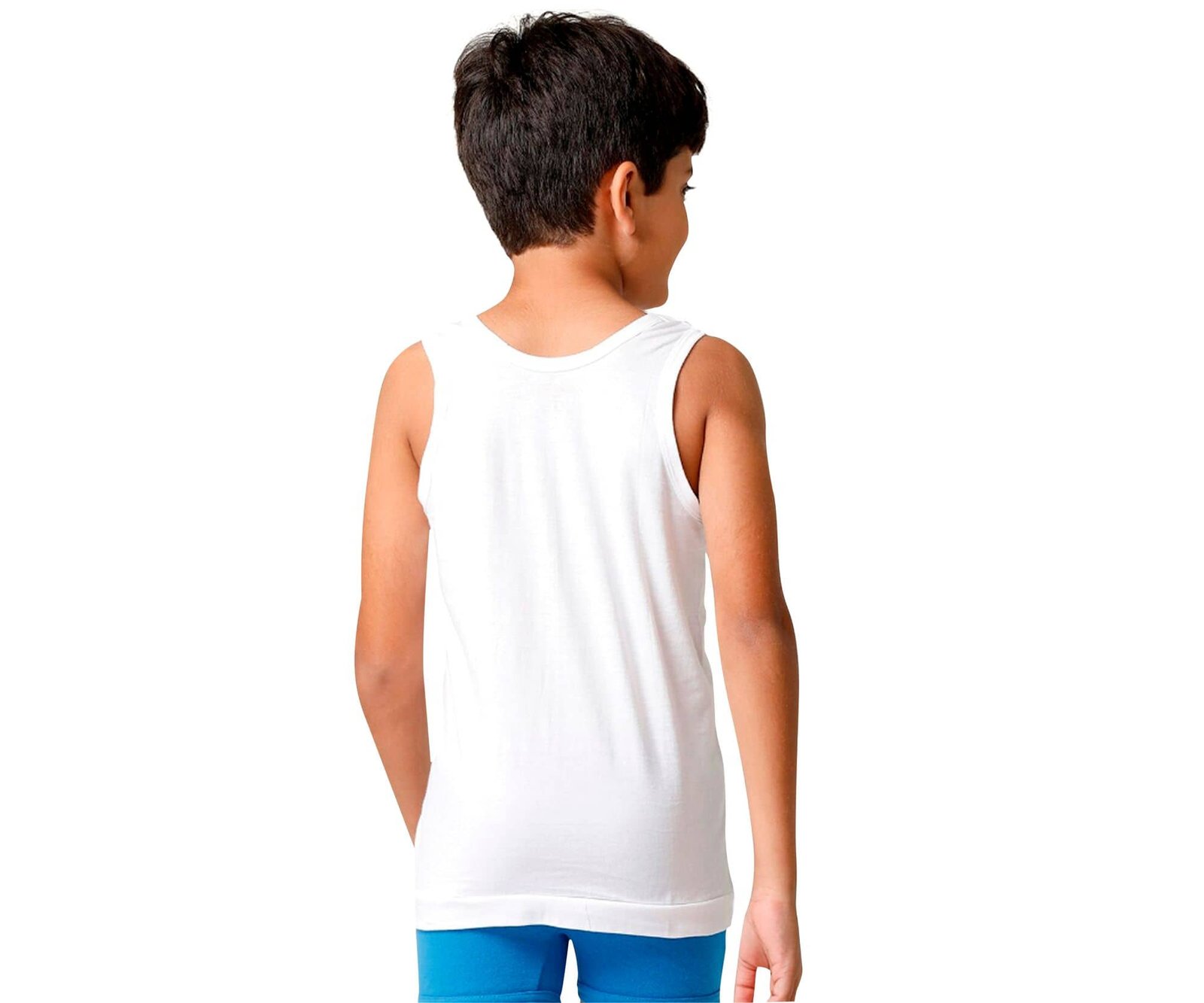 Drako Pack of 10 Boys Cotton Vest ( White ) - Image 3