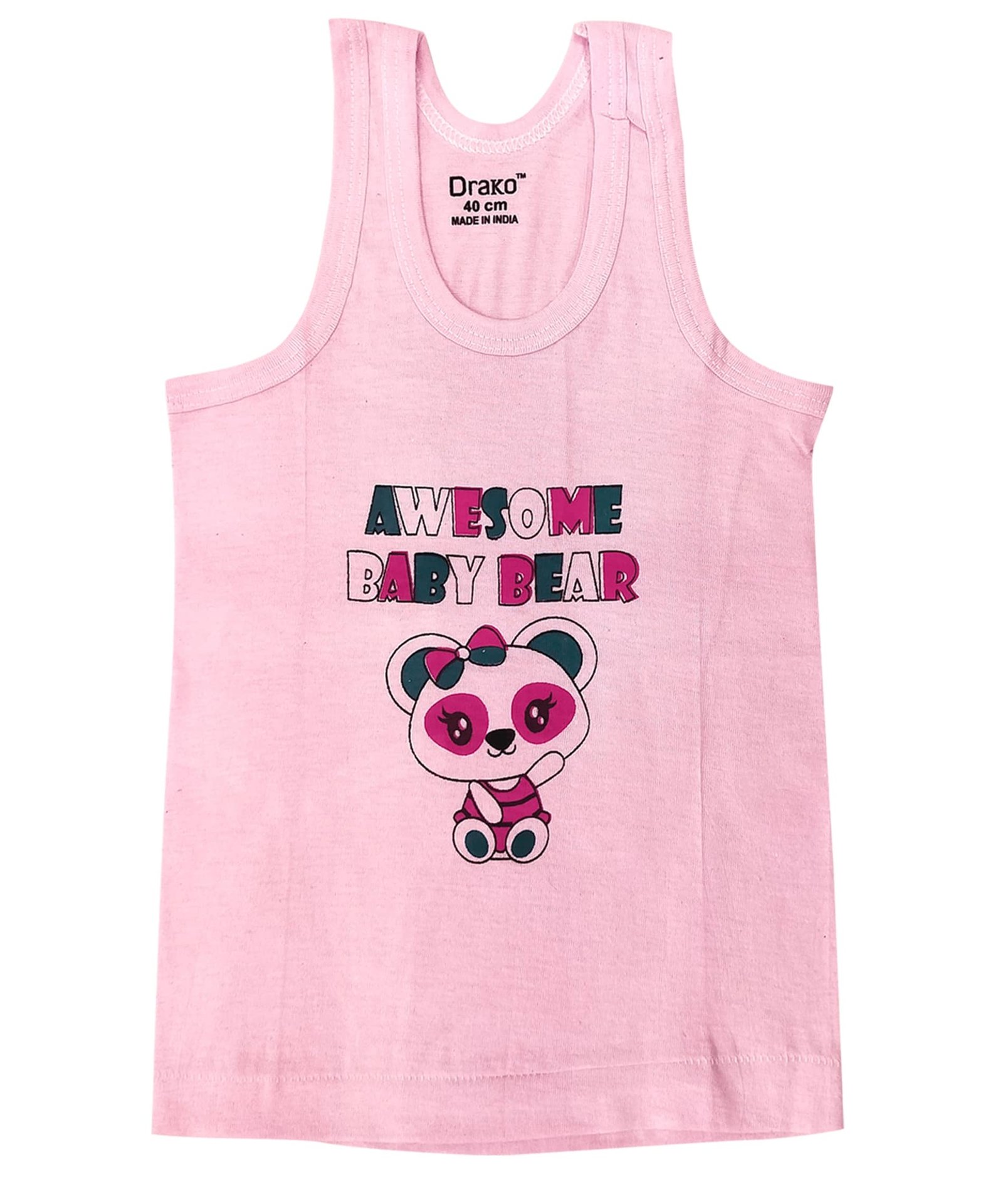 Drako Pack of 5 Boys Cotton Vest ( Multicolor ) - Image 2