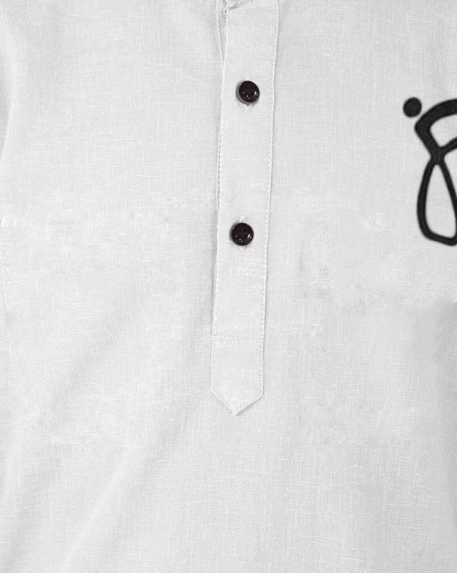 Ethnic Trendz Boys Cotton Blend Solid Pattern Kurta ( White , Pack of 1 ) - Image 6