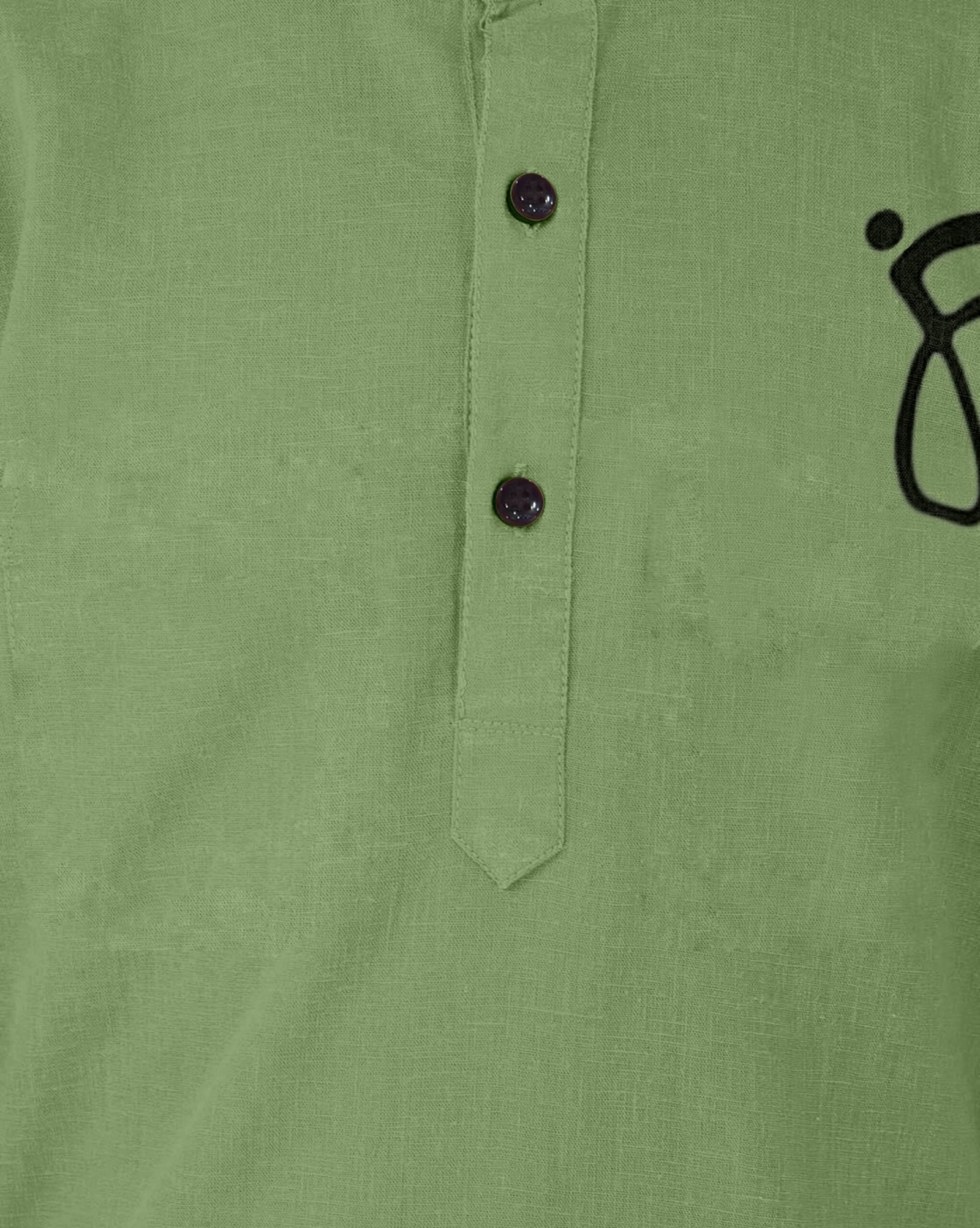 Ethnic Trendz Boys Cotton Blend Solid Pattern Kurta ( Light Green , Pack of 1 ) - Image 6