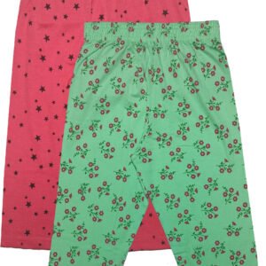 Eye Water Pack of 2 Girls Cotton Blend Capris ( Multicolor )