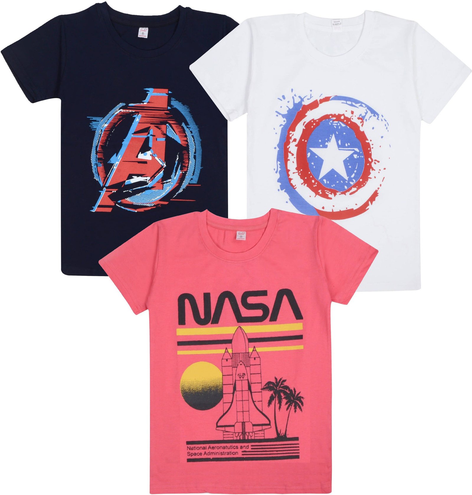 Eye Water Pack of 3 Boys Cotton Blend T-Shirt ( Multicolor )