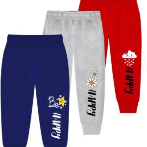 Eye Water Pack of 3 Girls 100% Cotton Trackpants ( Colors )