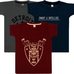 Eye Water Pack of 3 Boys Cotton Blend T-Shirt ( Multicolor )