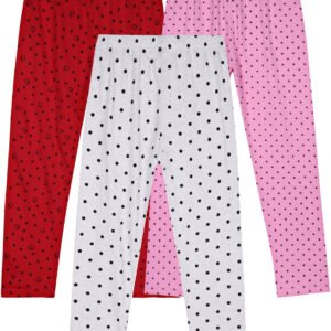 Eye Water Pack of 3 Girls Cotton Blend Legging ( Multicolor )