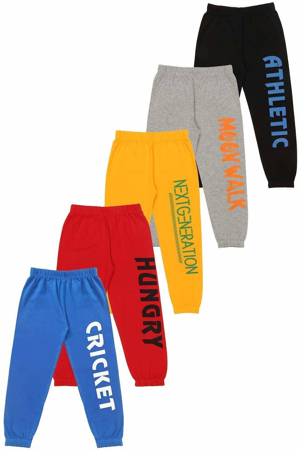 Eye Water Pack of 5 Boys Cotton Blend Trackpant ( Multicolor )