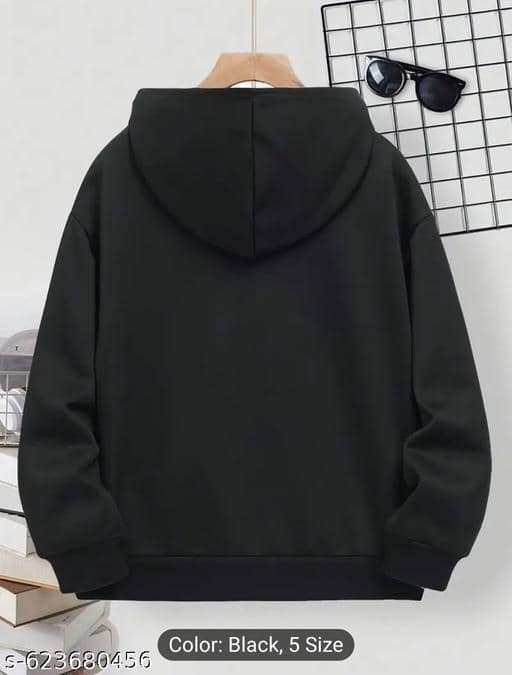 Ezee Sleeves Pack of 1 Boys Cotton Sweatshirt ( Black ) - Image 2