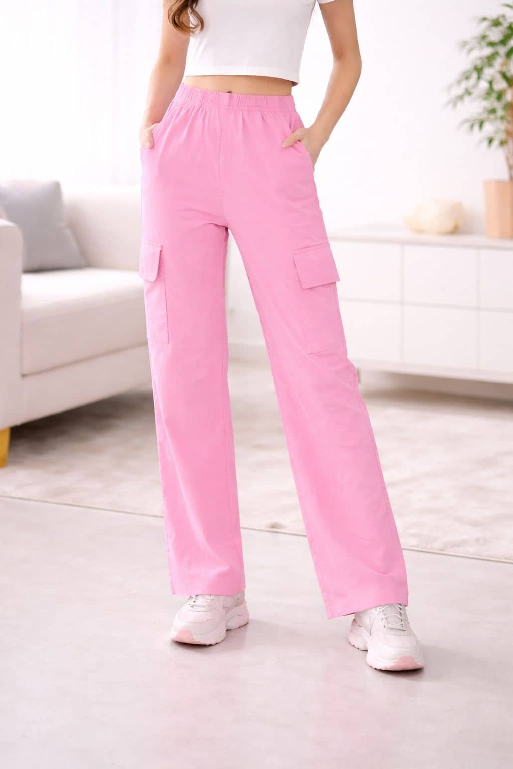 Ezee Sleeves Pack of 2 Girls Cotton Blend Trackpants ( Colors ) - Image 3