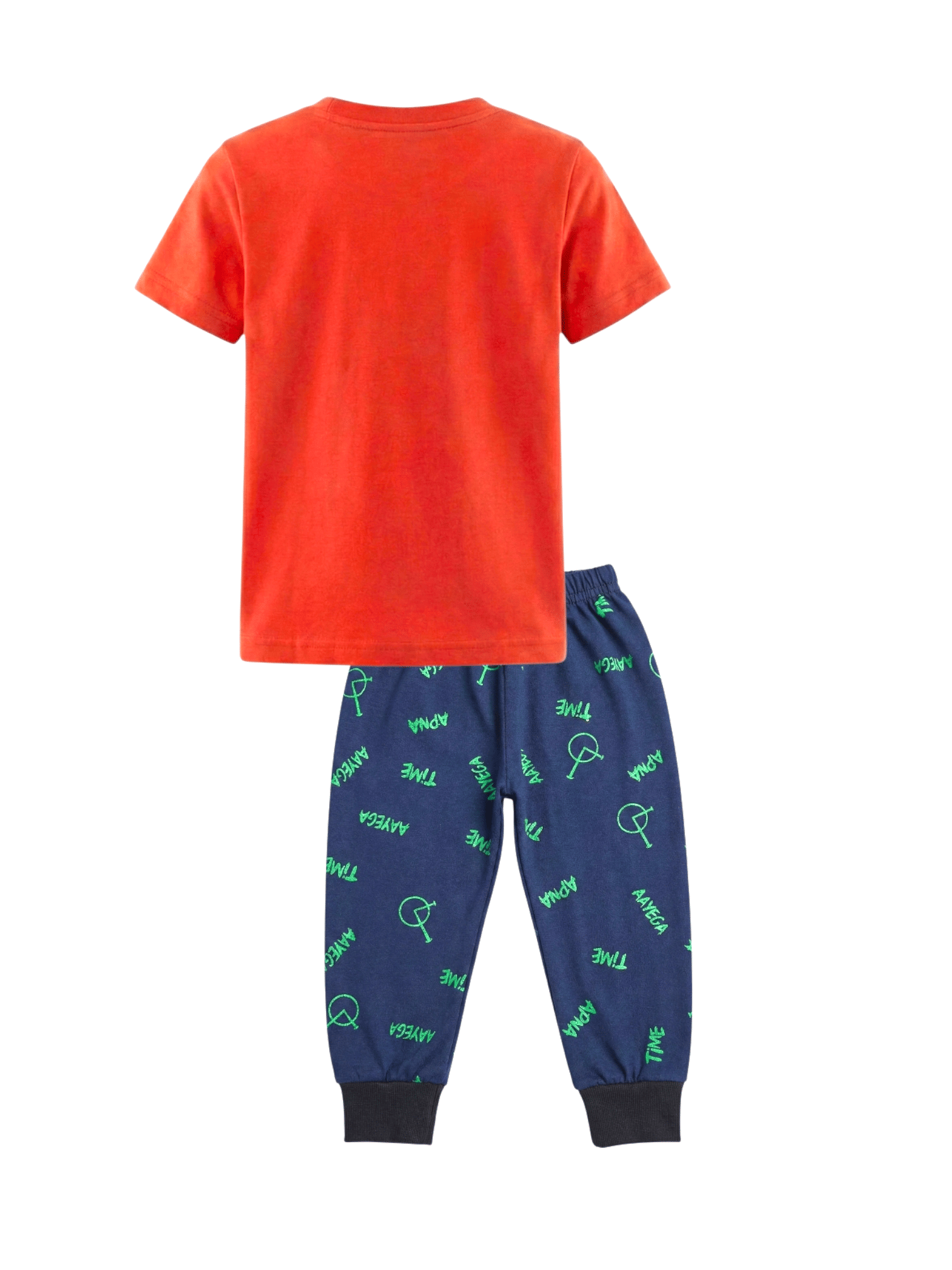 Pack of 5 Boys Cotton Blend T-Shirt & Pants Set ( Multicolor ) - Image 3