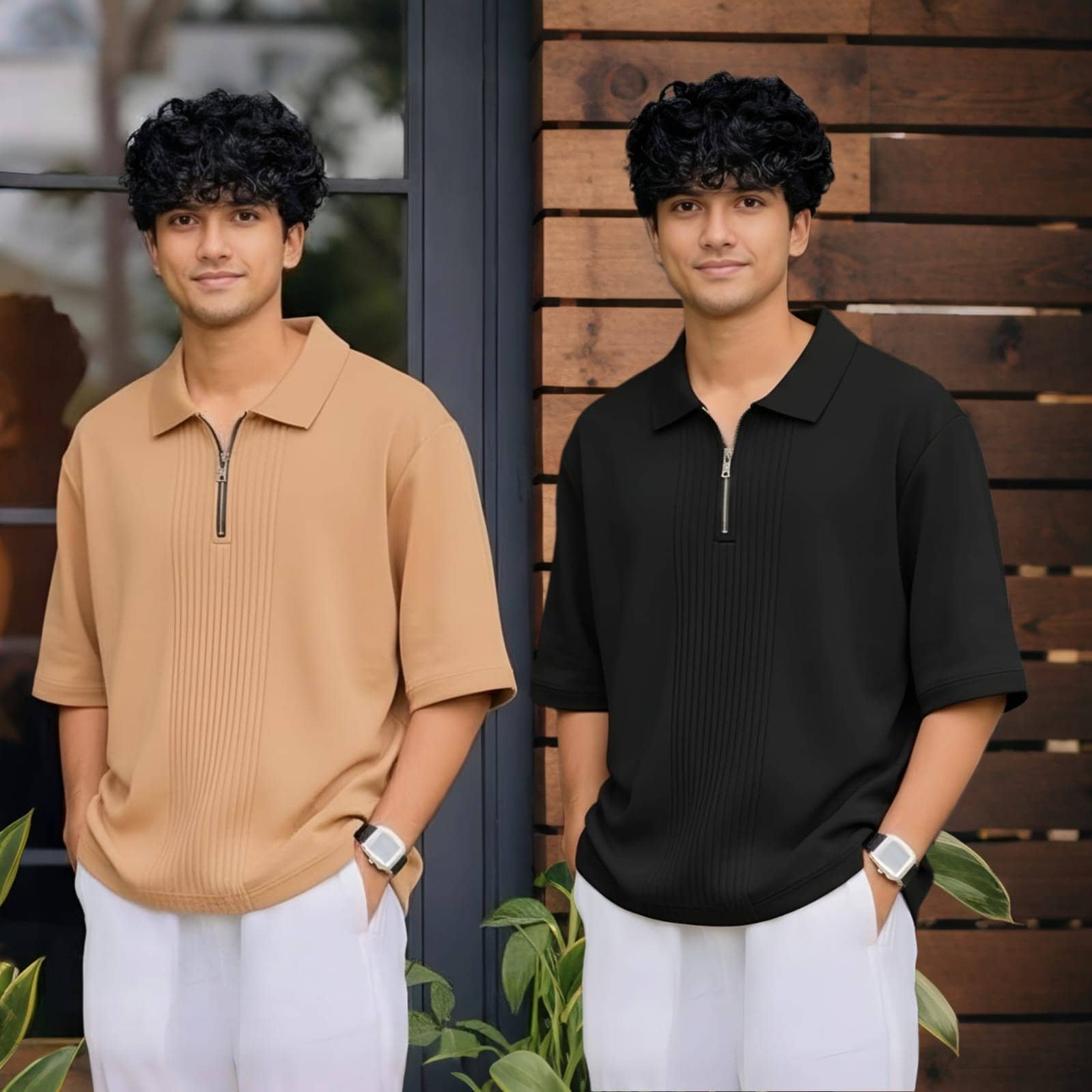 Pack of 2 Boys Cotton Polo T-Shirt ( Multicolor )