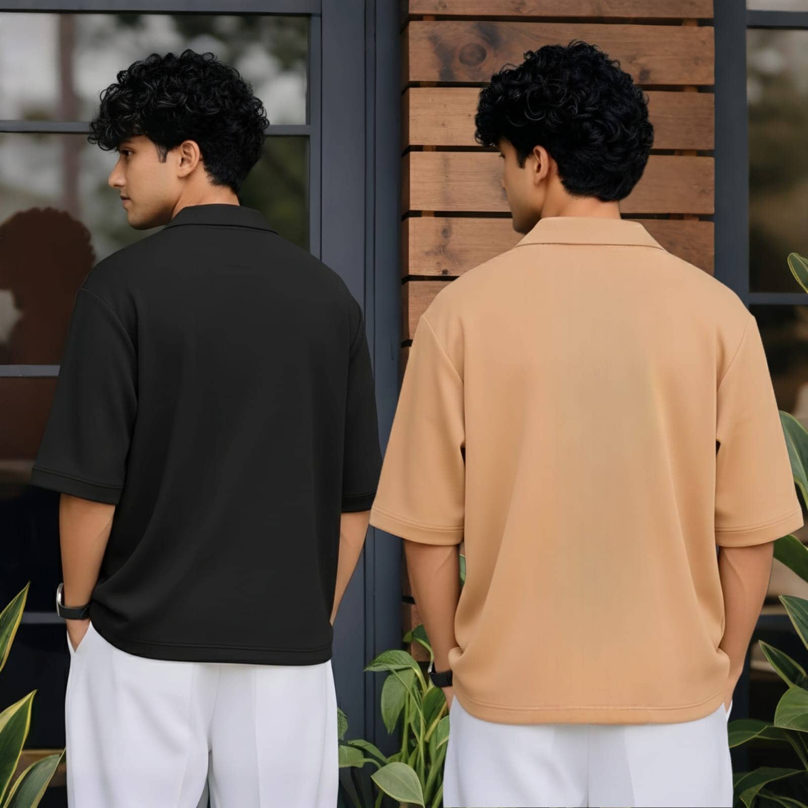 Pack of 2 Boys Cotton Polo T-Shirt ( Multicolor ) - Image 2