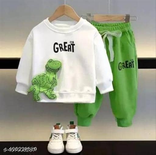 Pack of 1 Unisex Hosiery Sweatshirt & Trackpant Set ( White )
