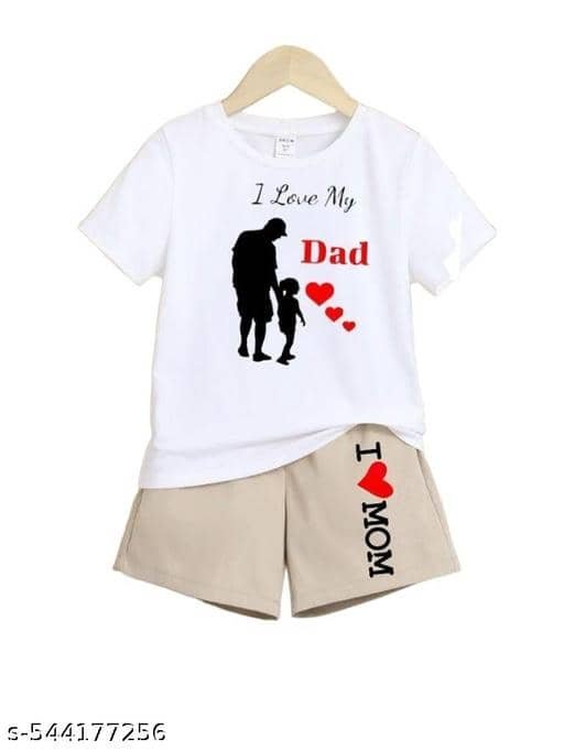 Pack of 1 Unisex Hosiery T-Shirt & Shorts Set ( Khaki )