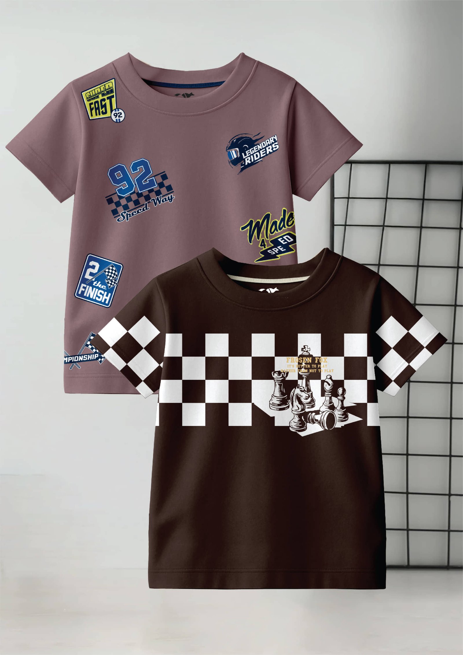 Pack of 2 Boys Cotton T-Shirt ( Multicolor 9 )