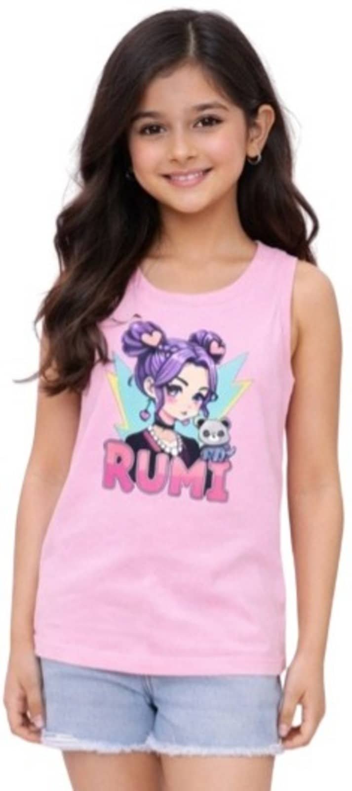 Pack of 3 Girls Cotton Blend T-Shirt ( Multicolor ) - Image 5