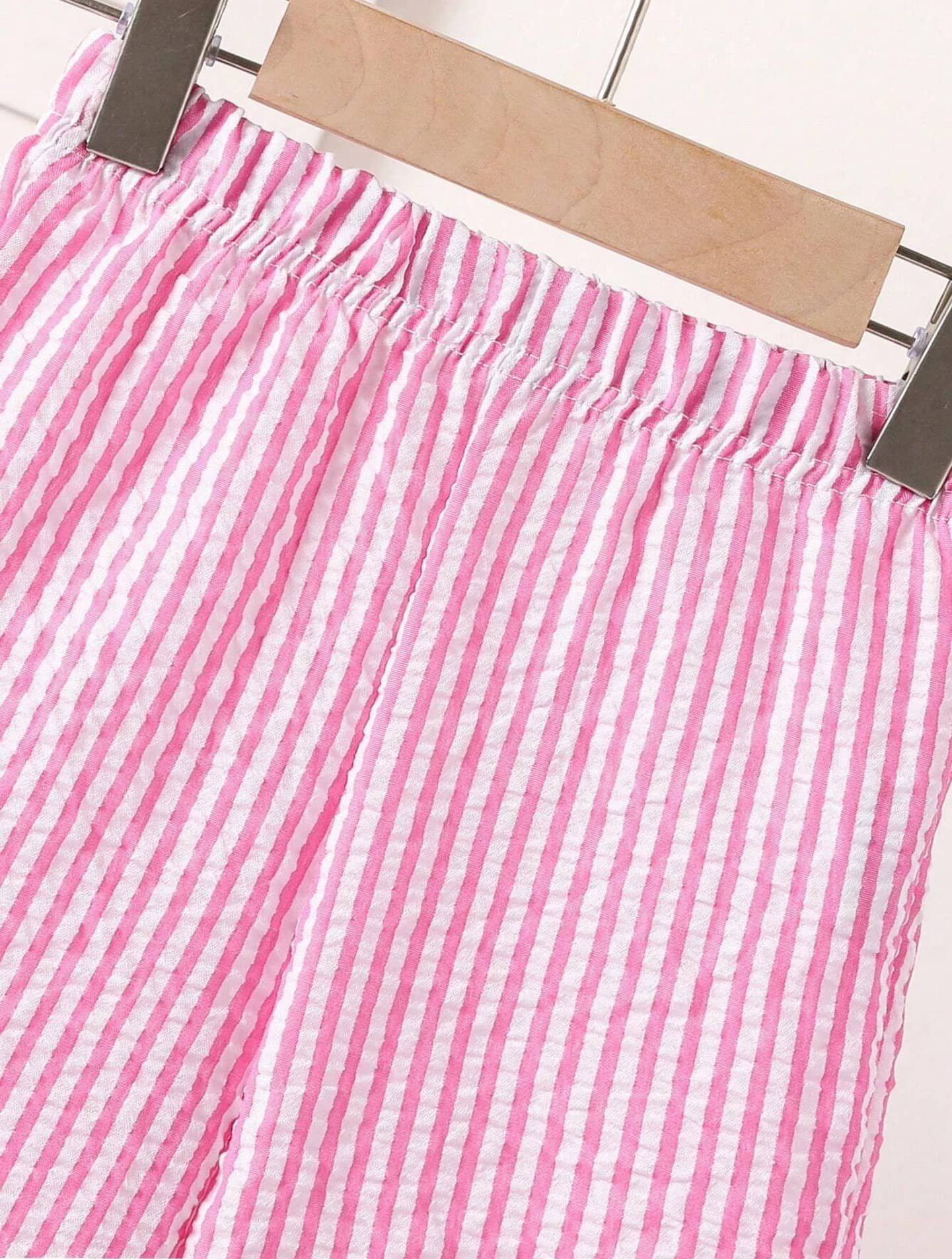 Ganesh Collection Girls Cotton Blend Top & Pant Set ( Pink , Pack of 1 ) - Image 4