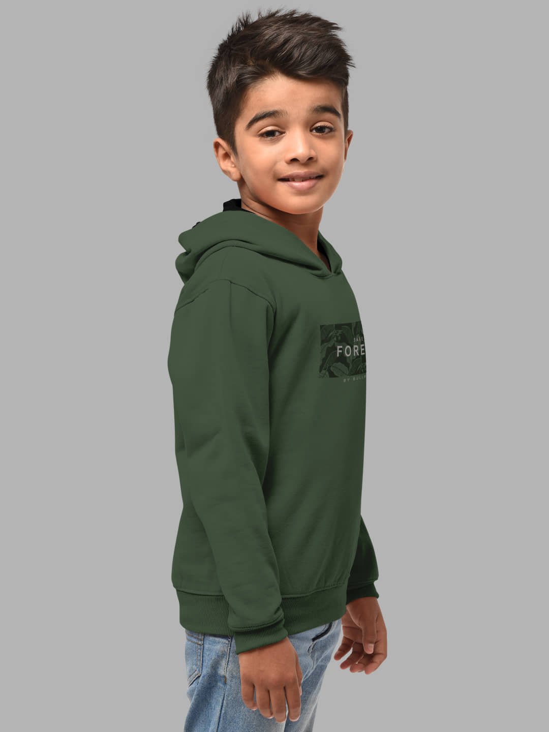 Boys Regular Fit Fulsleeve Hooded Sweatshirt with Rib - Combo Pack of 2 - Dark Grey_Dark Grey - Image 4