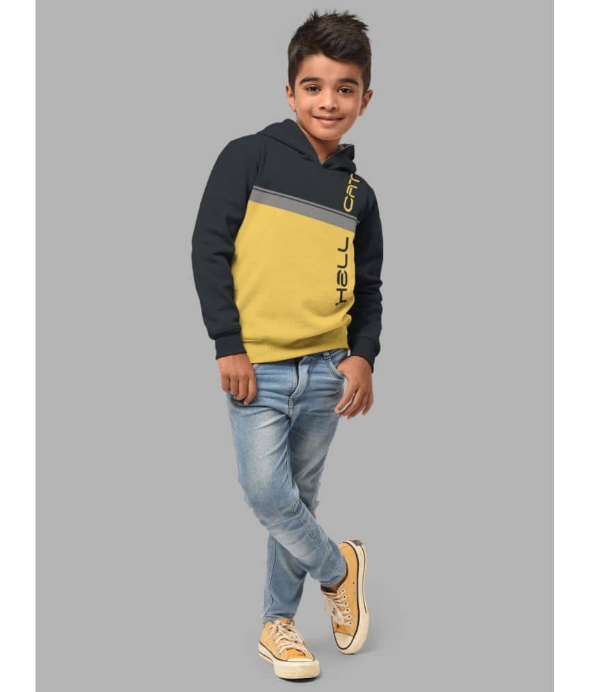 Boys Regular Fit Fulsleeve Hooded Sweatshirt with Rib - Combo Pack of 2 - Rust_Dark Grey - Image 5