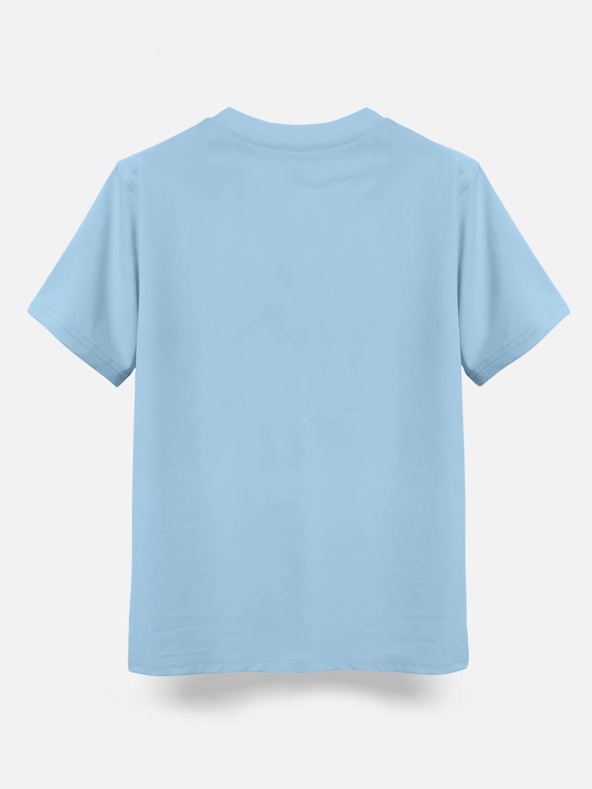 Trendy Typographic Printed Cotton Blend Regular Fit Half Sleeve T-Shirt for Boys - Pack of 3_ Petrol Blue & Sky Blue & Brick_ - Image 3