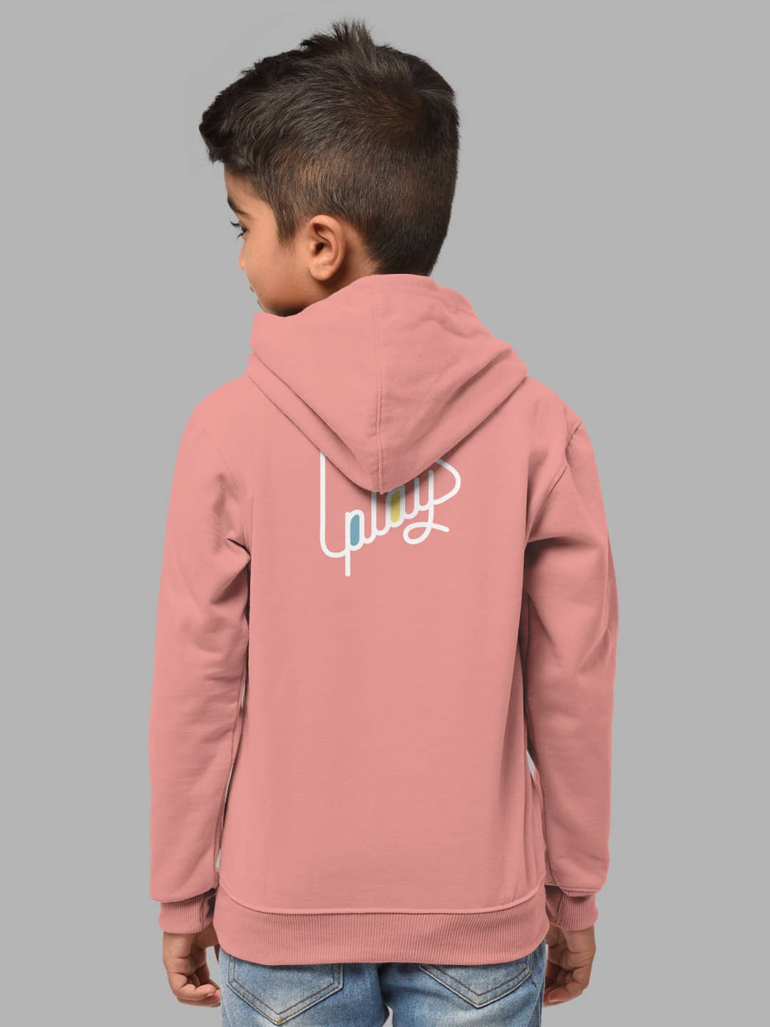 Boys Regular Fit Fullsleeve Hooded Cotton Sweatshirt with Rib - Combo Pack of 2 - Onion_Safforn - Image 3