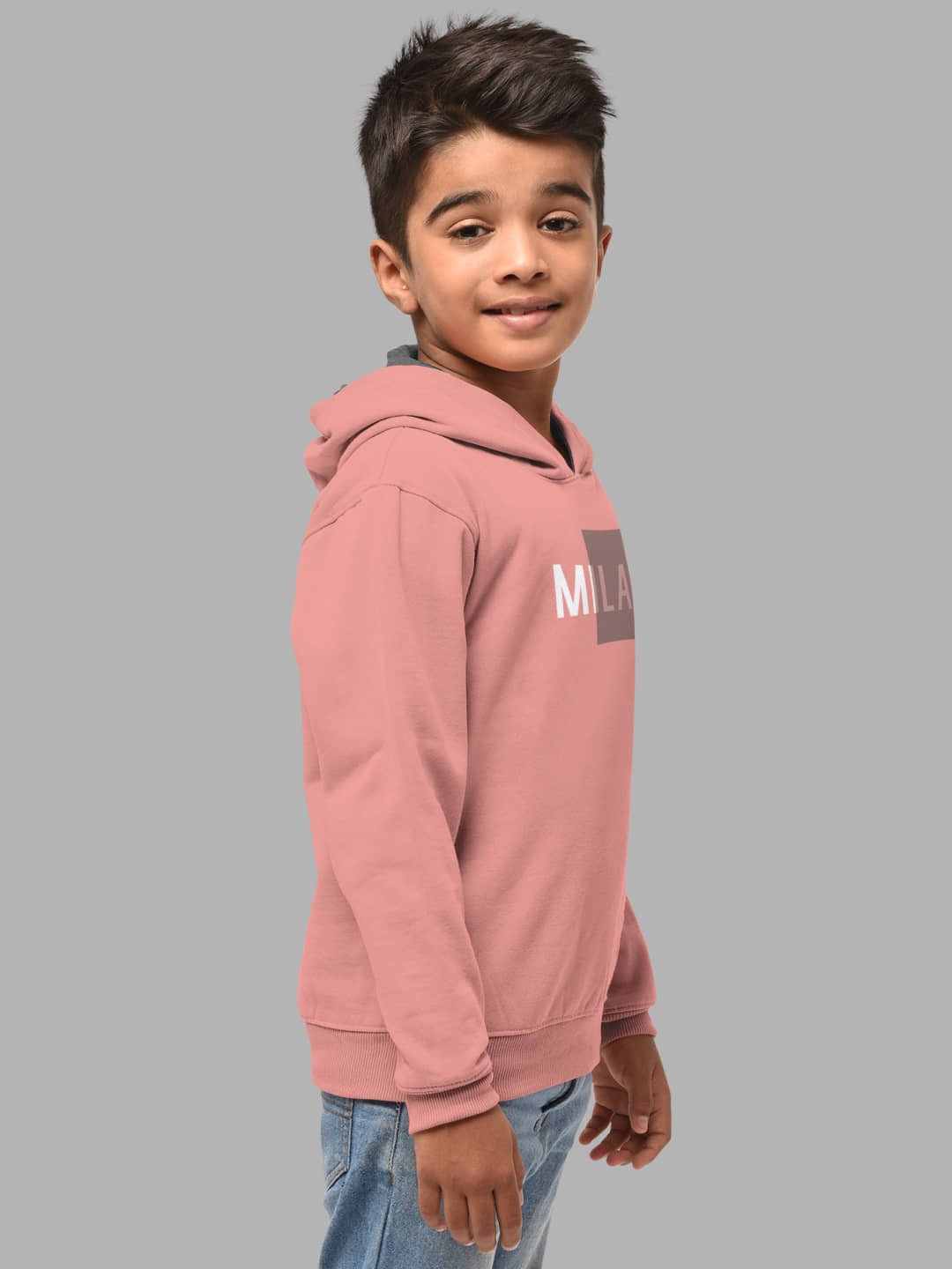 Boys Regular Fit Fullsleeve Hooded Cotton Sweatshirt with Rib - Combo Pack of 2 - Onion_Safforn - Image 4