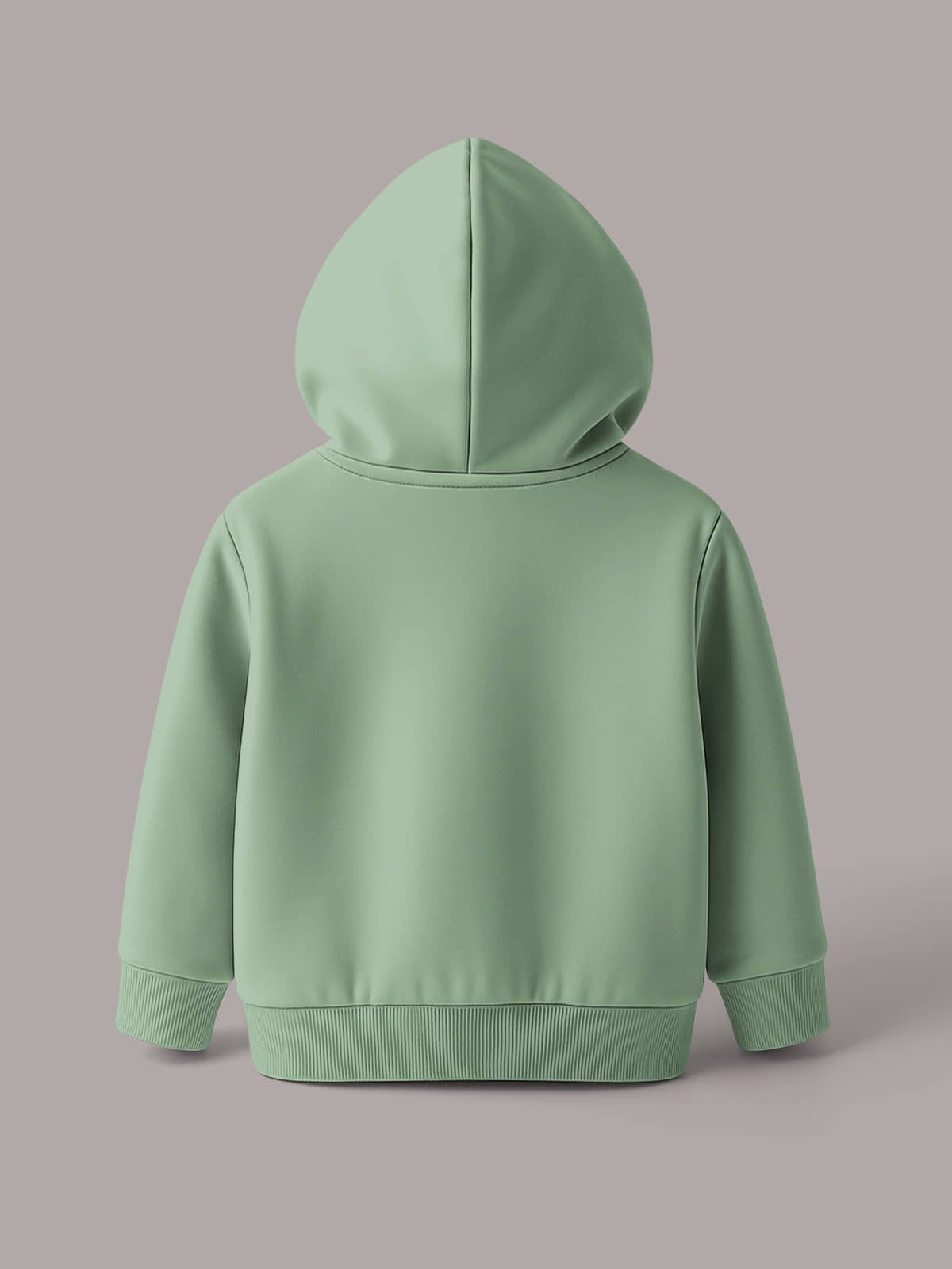 Trendy Cotton Blend Hoodie Sweatshirt for Girls - Pack of 1_Sea Green_3-4Years - Image 3