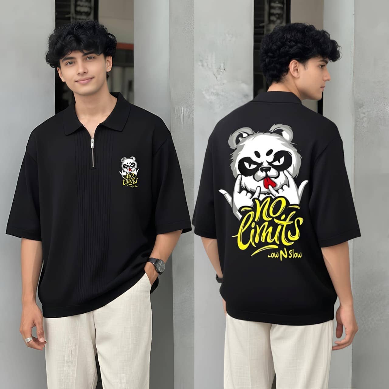 Pack of 1 Boys Cotton T-Shirt ( Black )