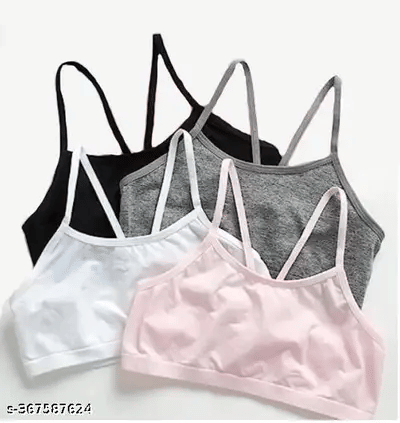 Pack of 3 Cotton Teenage Bra For Girls