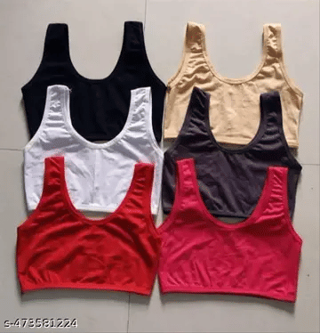 Pack of 3 Cotton Teenage Bra For Girls
