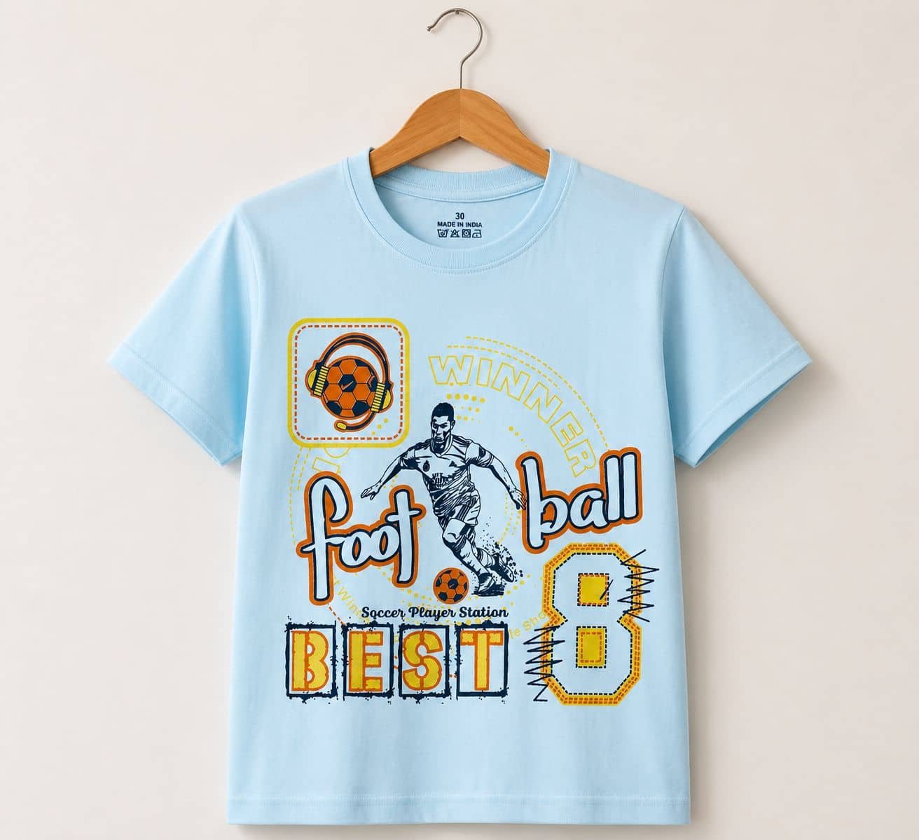 Pack of 3 Boys Cotton Blend T-Shirt ( Multi Color ) - Image 2