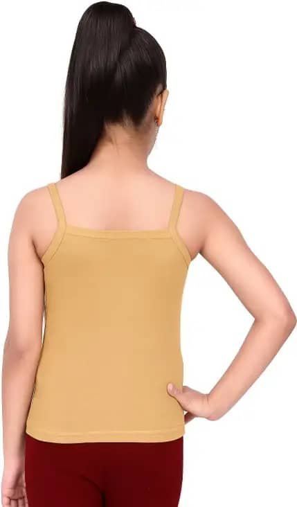 Pack of 6 Girls Cotton Camisoles ( Multicolor ) - Image 2
