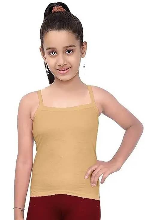 Pack of 6 Girls Cotton Camisoles ( Multicolor ) - Image 4