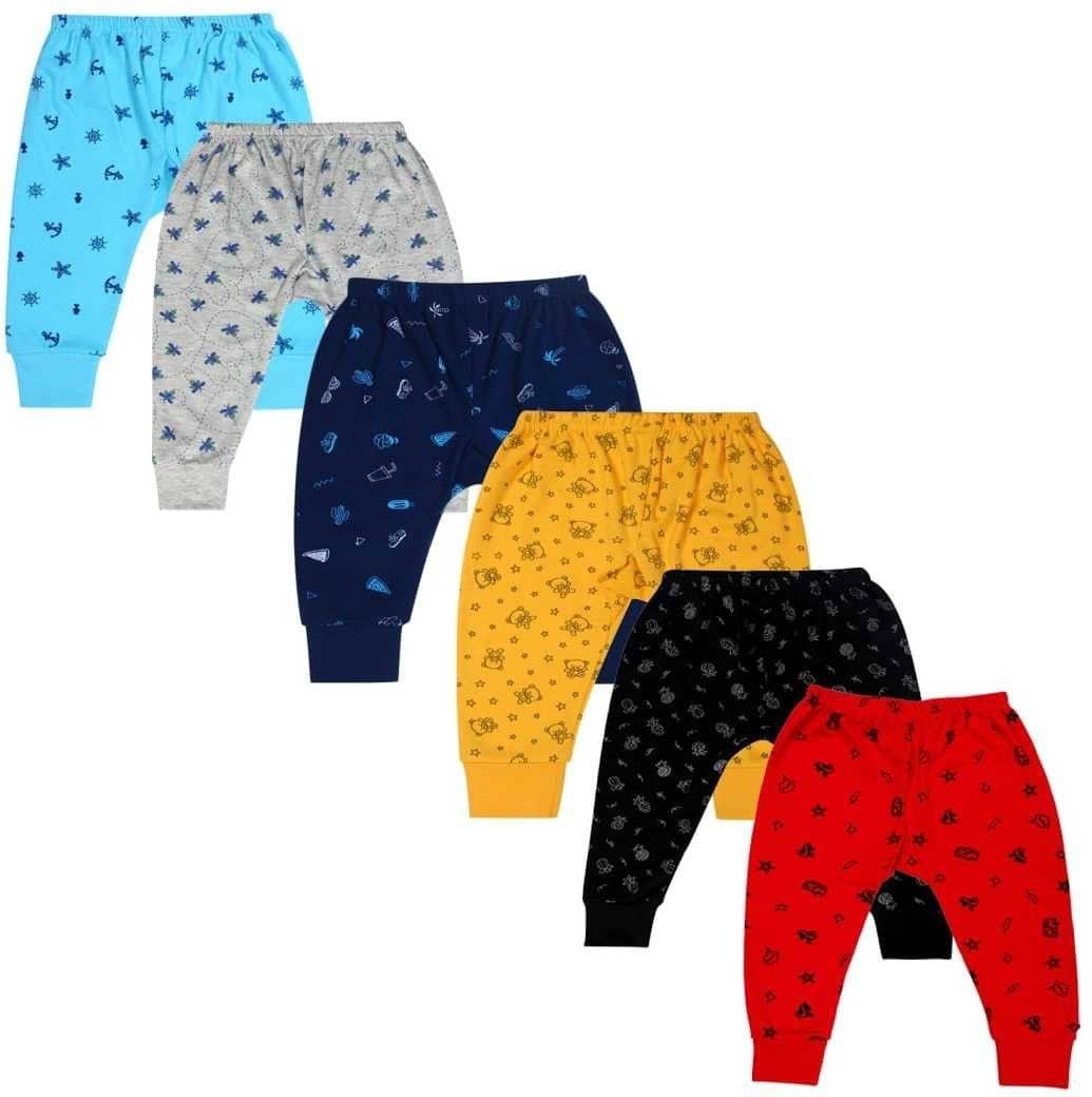 Pack of 6 Boys Cotton Blend Pyjama ( Multicolor )