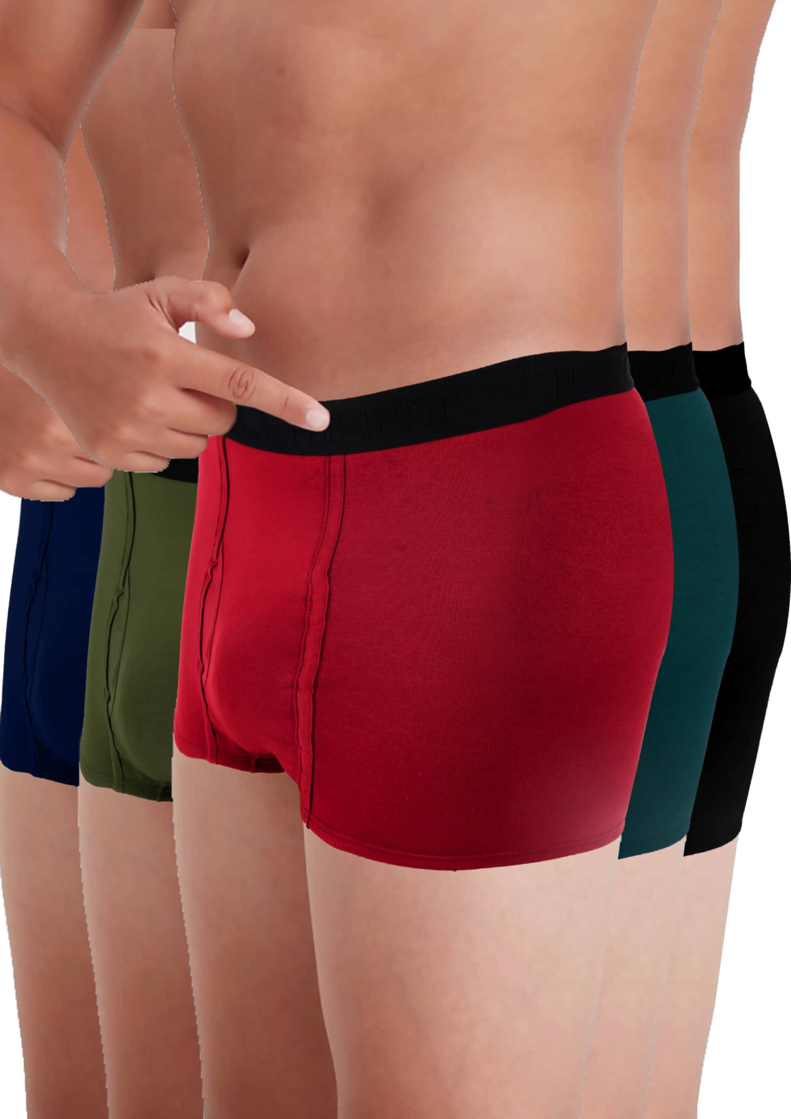 Inner Element Pack of 5 Boys Cotton Trunks ( Multicolor 1 ) - Image 3