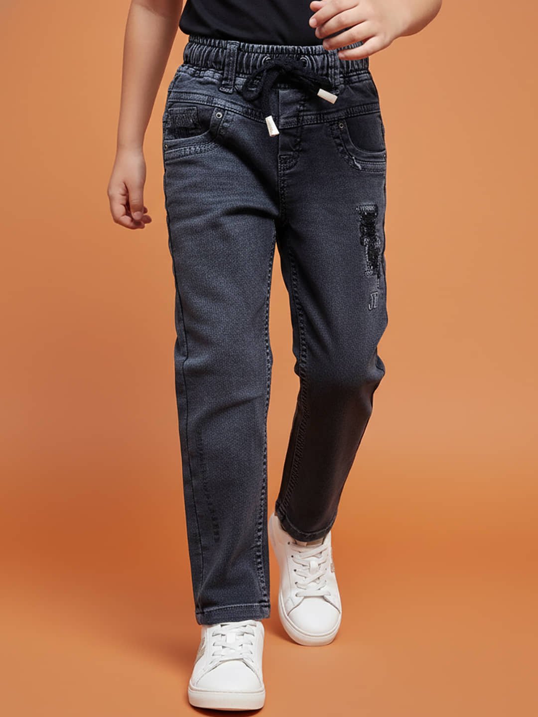 Pack of 1 Boys Cotton Blend Jeans ( Turquoise )