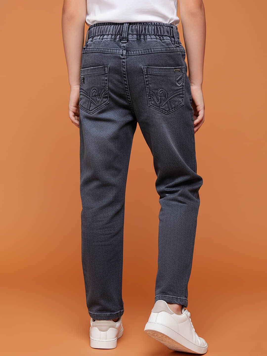 Pack of 1 Boys Cotton Blend Jeans ( Turquoise ) - Image 2