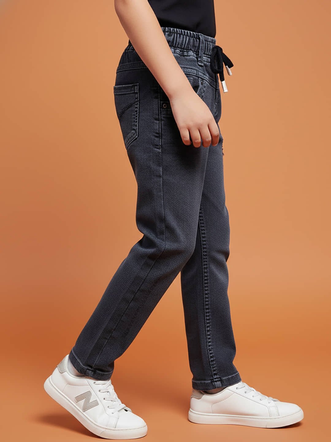 Pack of 1 Boys Cotton Blend Jeans ( Turquoise ) - Image 3