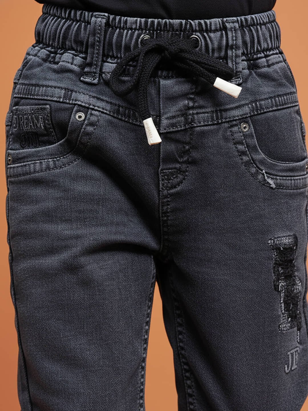 Pack of 1 Boys Cotton Blend Jeans ( Turquoise ) - Image 4