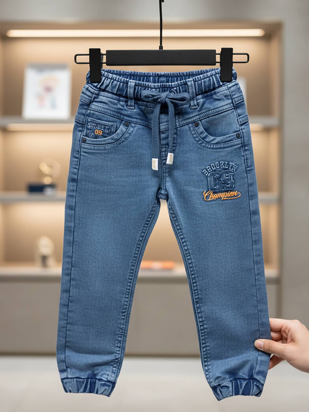 Pack of 1 Boys Cotton Blend Jeans ( Blue )