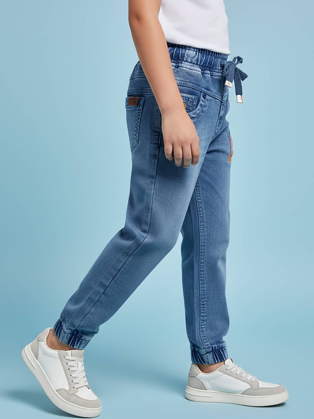 Pack of 1 Boys Cotton Blend Jeans ( Blue ) - Image 3