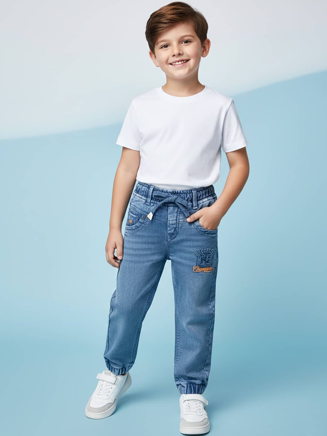 Pack of 1 Boys Cotton Blend Jeans ( Blue ) - Image 5